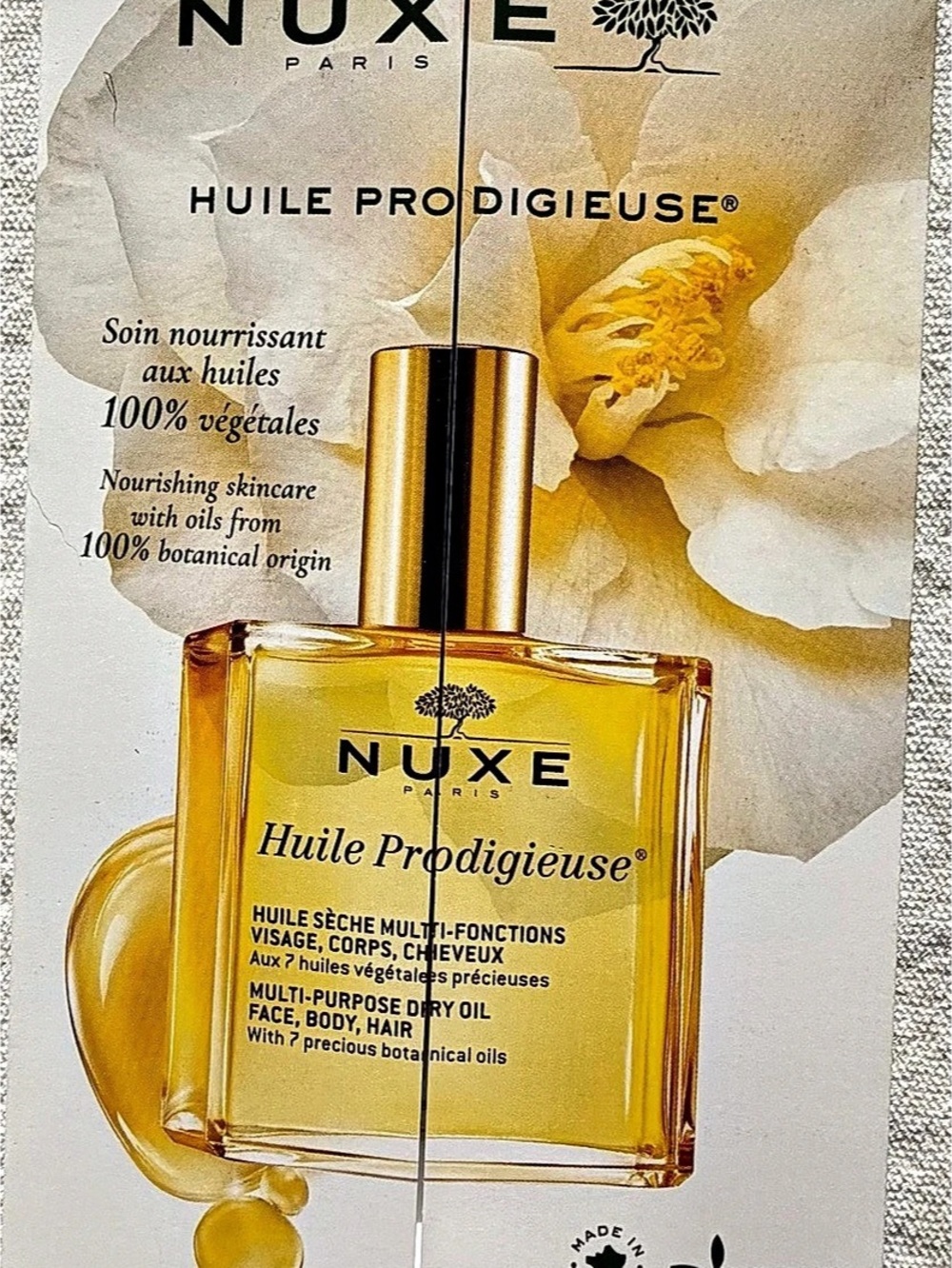 NUXE Huile Prodigieuse Multi-Purpose Dry Oil Sample 6-Pack Dry Oil Sample Sachet